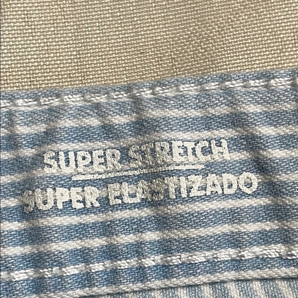 CAT & JACK Light Blue Striped Denim Shorts - Picture 9 of 11